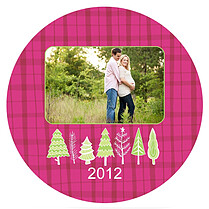 Plaid Trees Pink - Front